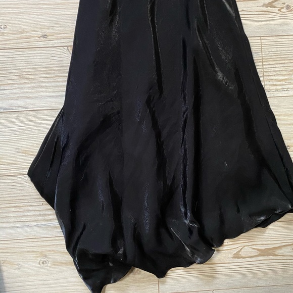 Black Asymmetrical Dress | Y2K (2003) Vintage Fashion - Picture 4 of 5